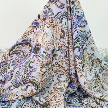 50 см * 140 см 100% вискозная ткань с принтом Пейсли для самостоятельного шитья летнего платья, простыня из вискозы в стиле пэчворк, мягкая ткань