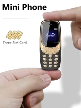 SERVO Q3308 PRO 3 SIM-карты 3 режима ожидания Мини-мобильный телефон Bluetooth Быстрый набор Волшебный голос FM-радио Запись звонков Мобильный телефон