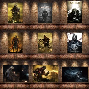 Игровой плакат The Dark Souls 3, картина маслом, настенное искусство, холст, живопись, принты, спальня, гостиная, Домашняя спальня, бар, ресторан, декор