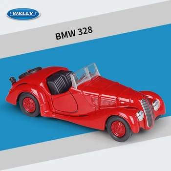 Кабриолет WELLY 1: 36 BMW 328, литые автомобильные модели и игрушечные транспортные средства, модель автомобиля в миниатюрном масштабе, автомобиль для детей